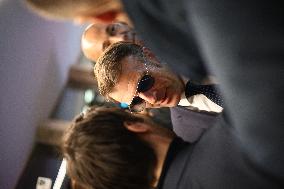 Macron at the Business France event during World Economic Forum annual meeting - Davos