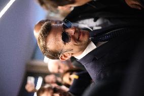 Macron at the Business France event during World Economic Forum annual meeting - Davos