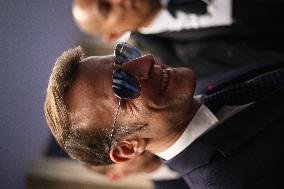 Macron at the Business France event during World Economic Forum annual meeting - Davos