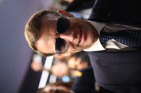 Macron at the Business France event during World Economic Forum annual meeting - Davos