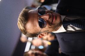 Macron at the Business France event during World Economic Forum annual meeting - Davos