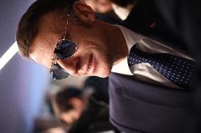 Macron at the Business France event during World Economic Forum annual meeting - Davos