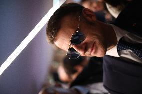 Macron at the Business France event during World Economic Forum annual meeting - Davos