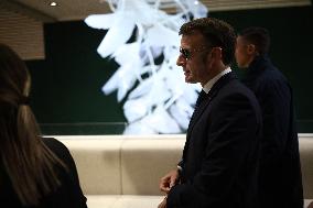 Macron at the Business France event during World Economic Forum annual meeting - Davos