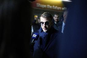 Macron at the Business France event during World Economic Forum annual meeting - Davos