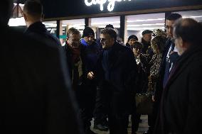 Macron at the Business France event during World Economic Forum annual meeting - Davos