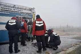 Search for missing helicopter on Mt. Aso