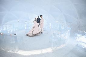 Northern Japan chapel made of ice
