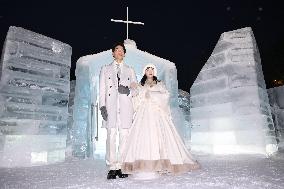 Northern Japan chapel made of ice