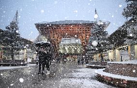 Snow in central Japan