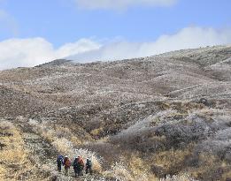 Missing helicopter on Mt. Aso