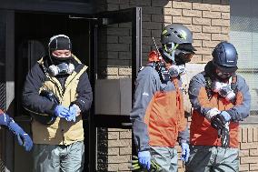 Helicopter accident on Mt. Aso