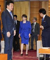 Japan PM Takaichi at Cabinet meeting