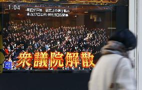 Japan PM dissolves lower house for snap general election