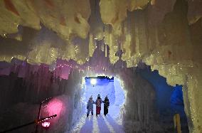 Icefall festival in Hokkaido