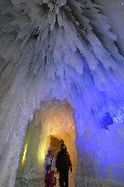 Icefall festival in Hokkaido