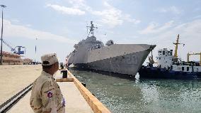 U.S. warship makes port call in Cambodia