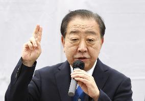 Campaigning for general election in Japan