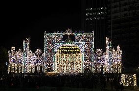 Illumination event in Kobe in memory of quake victims