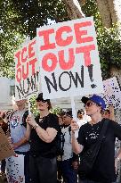 Anti-ICE protest in Los Angeles