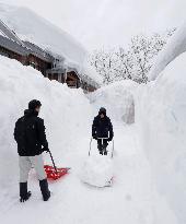 Heavy snow in Aomori