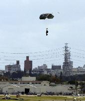 U.S. military parachute drill