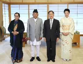 Japan emperor meets Nepalese president