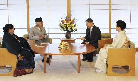 Japan emperor meets Nepalese president