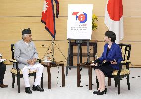 Japan PM Takaichi meets Nepalese President Paudel