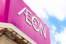 Aeon signboard and logo