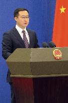 China Foreign Ministry spokesperson