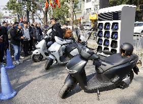 Honda motorbikes in Vietnam