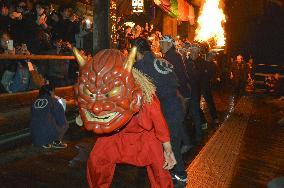 Fire festival in western Japan