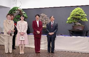 Emperor at bonsai exhibition