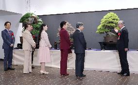 Emperor at bonsai exhibition