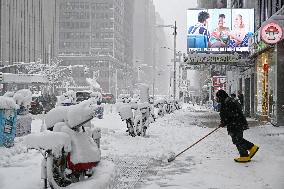 Snowstorm in New York