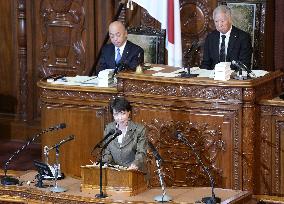 Japan PM Takaichi in parliament