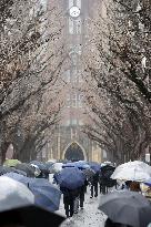 2nd-stage university entrance exams in Japan