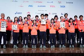 Athletes' press conference after Milan Cortina Olympics