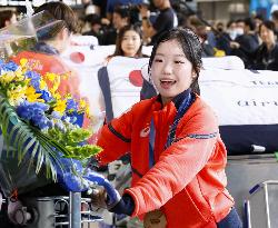 Japan team back home after Milan Cortina Olympics