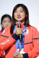 Athletes' press conference after Milan Cortina Olympics