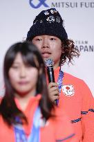 Athletes' press conference after Milan Cortina Olympics