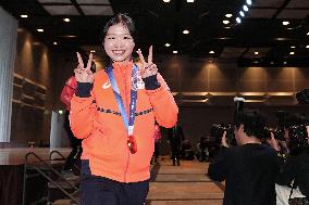 Athletes' press conference after Milan Cortina Olympics