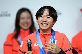 Athletes' press conference after Milan Cortina Olympics