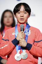 Athletes' press conference after Milan Cortina Olympics