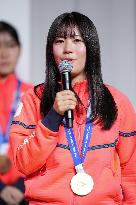 Athletes' press conference after Milan Cortina Olympics