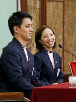 Figure skating: Japan pair Miura, Kihara