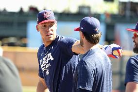 Baseball: U.S. WBC warm-up game
