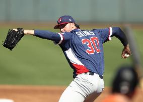 Baseball: U.S. WBC warm-up game