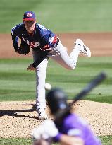 Baseball: U.S. WBC warm-up game